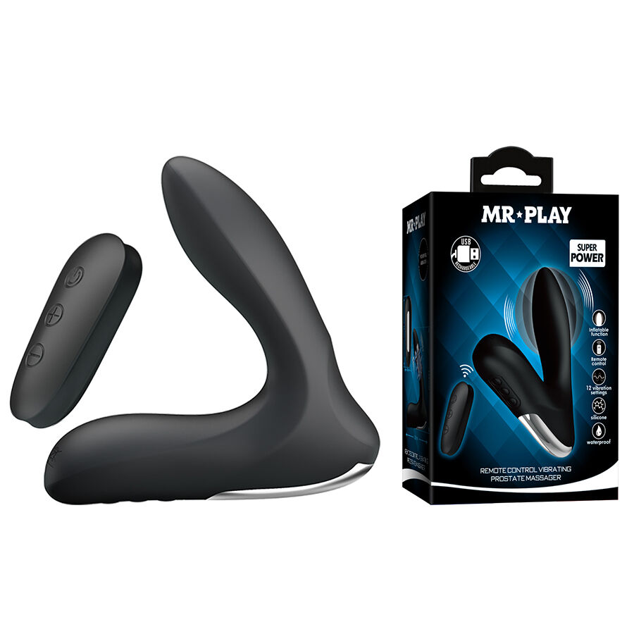 img_220564_b5194bcddb01818f56831b46d7e19027_1.jpg MR PLAY - PROSTATE MASSAGER WITH VIBRATION REMOTE CONTROL - Imagen 1