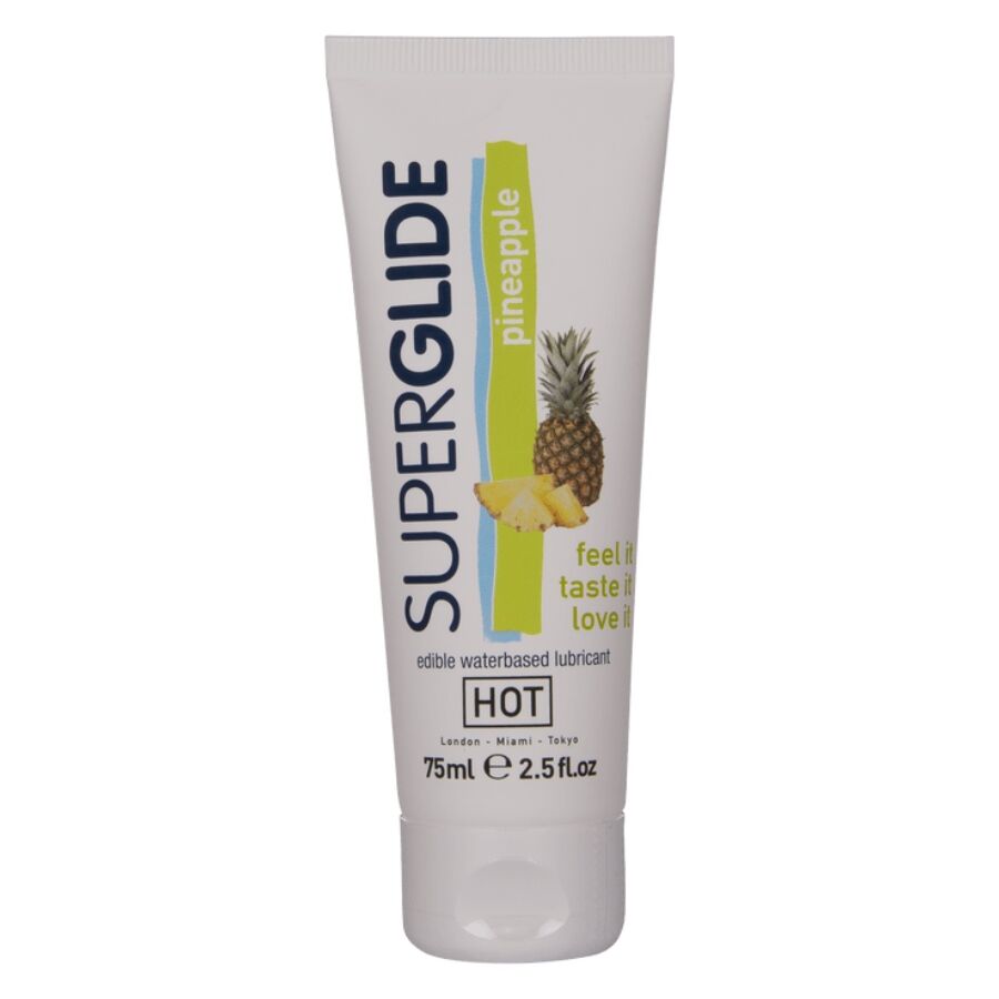 img_220758_6143681760901cd796709d0ef370107e_1.jpg HOT - SUPERGLIDE EDIBLE LUBRICANT WATERBASED PINEAPPLE 75 ML - Imagen 1