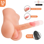INTENSE DEEP TOUCH - DAMIEN TORSO CON DILDO REALÍSTICO CON EMPUJE Y VIBRACIÓN CONTROL REMOTO 3.5 KG