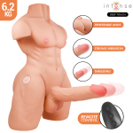INTENSE DEEP TOUCH - MARTY TORSO CON ANO Y DILDO REALÍSTICO CON EMPUJE Y VIBRACIÓN CONTROL REMOTO 6.2 KG