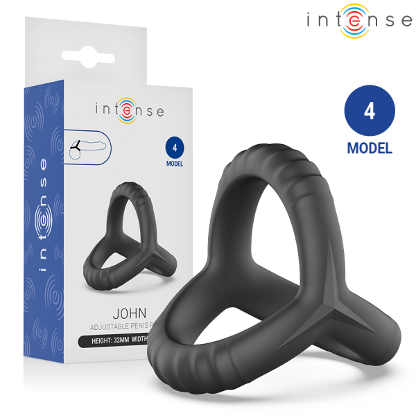 Anillo ajustable negro modelo 4 Intense