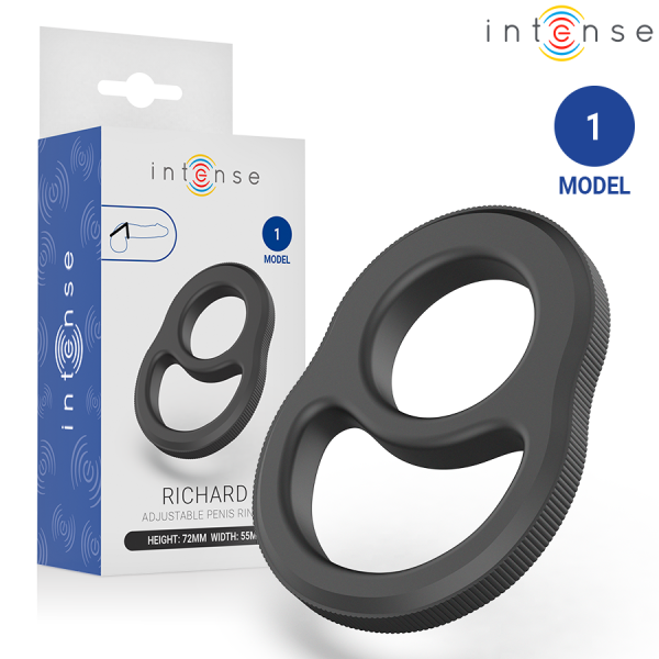 Anillo para pene ajustable negro con caja