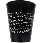 DIABLO PICANTE - VASO NEGRO 500 ML CON TETAS BLANCAS