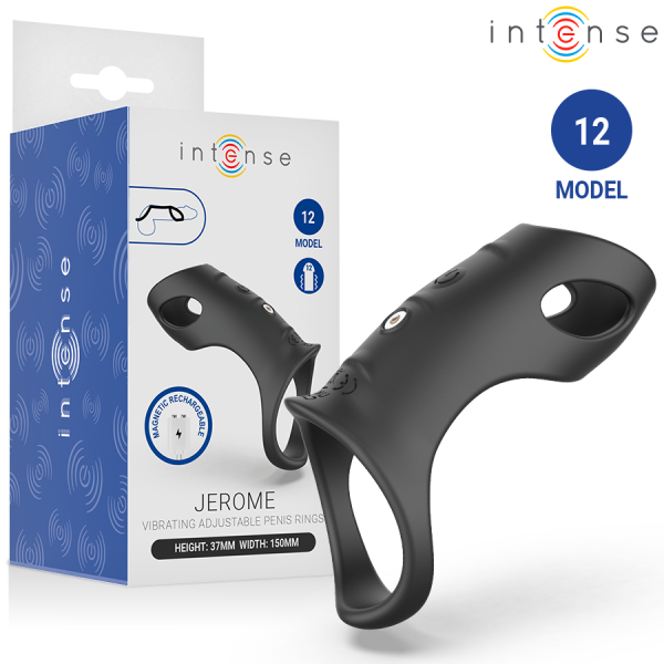 Anillo vibrador ajustable recargable Intense Modelo 12