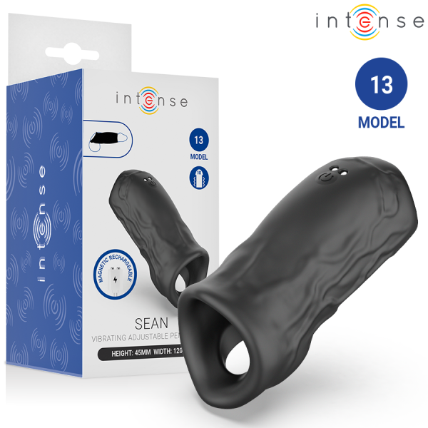 Funda vibradora ajustable Intense Modelo 13 negra