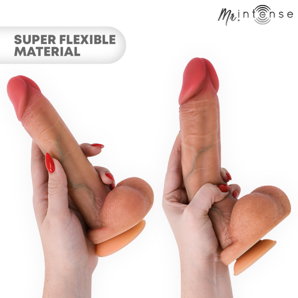 Juguete sexual realista flexible en mano
