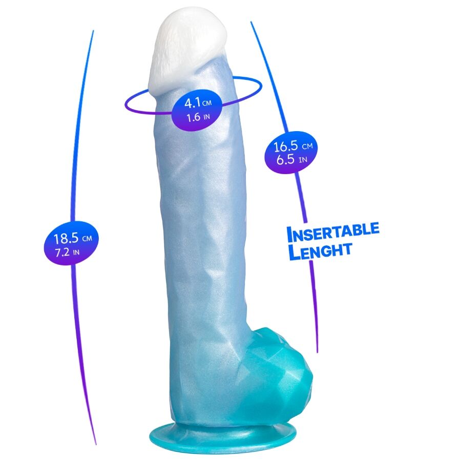 img_221830_6139755f070a097d5352e80c6137bbdd_1.jpg SILEXD - ANGEL DILDO FANTASY LIQUID SILICONE THERMOREACTIVE CELESTIAL BLUE 20.3 CM - Imagen 2