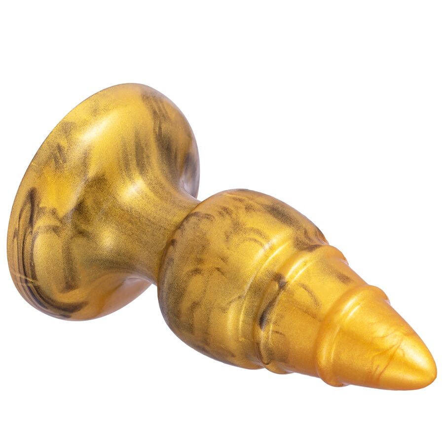 img_221900_6ac48e856a628c96f51f5eeed8d0ad84_1.jpg SILEXD - GOLDY ANAL PLUG FANTASY LIQUID SILICONE THERMOREACTIVE GOLDEN 9.2 CM - Imagen 4