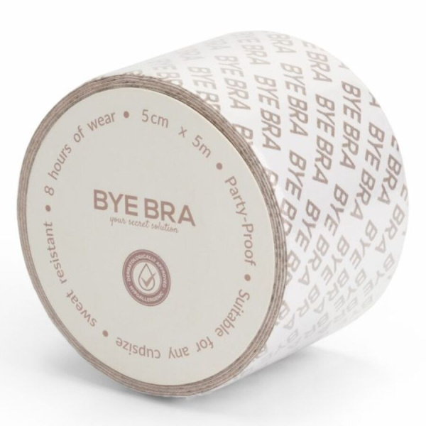 Rollo de cinta adhesiva BYE BRA 5cm x 5m
