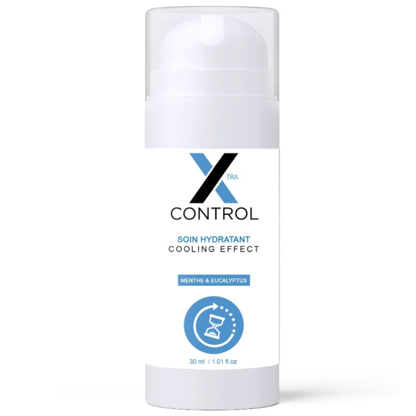 Bote de crema hidratante efecto frío X Control