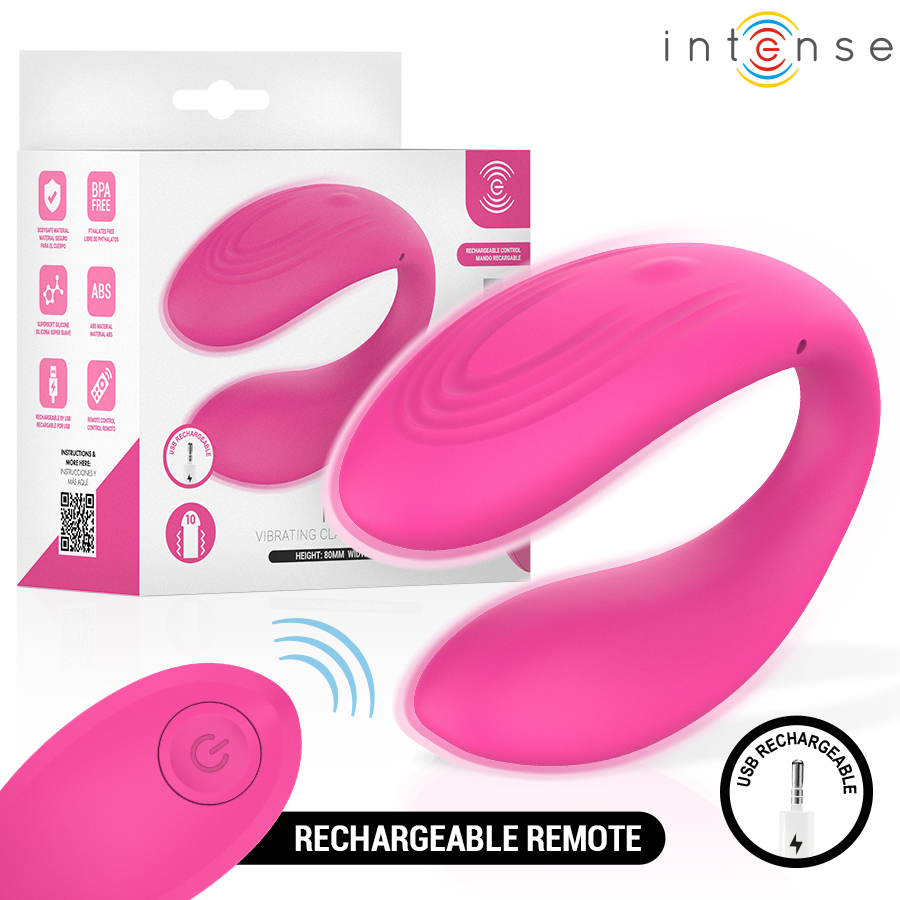 img_223797_aff07627b87a3fdf94217ca516285a8c_1.png INTENSE - NORA VIBRATING CLAMP STIMULATOR PINK - Imagen 1