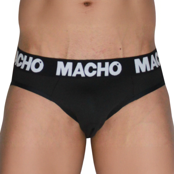 Calzoncillos negros con cintura elástica MACHO