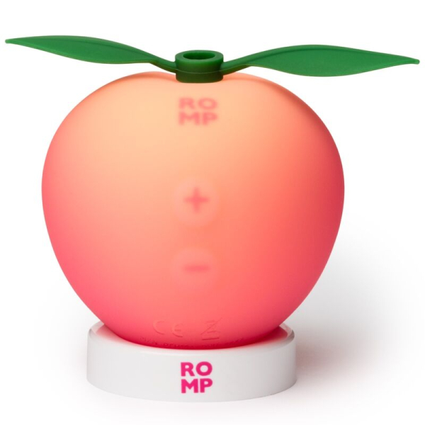 Lámpara con forma de manzana iluminada rosa