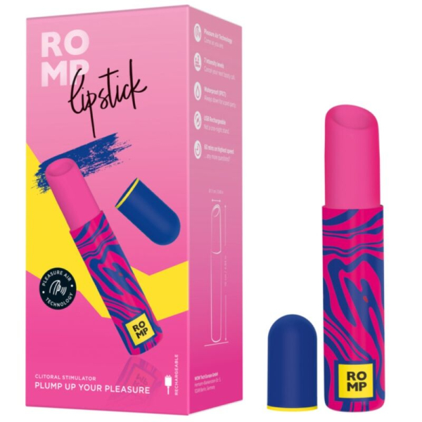 Estimulador clitorial ROMP con diseño tipo pintalabios