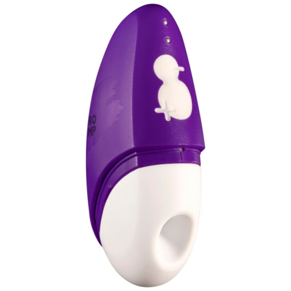 Inhalador infantil morado y blanco