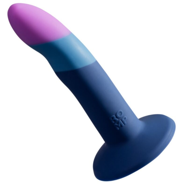 Juguete sexual de silicona azul y morado