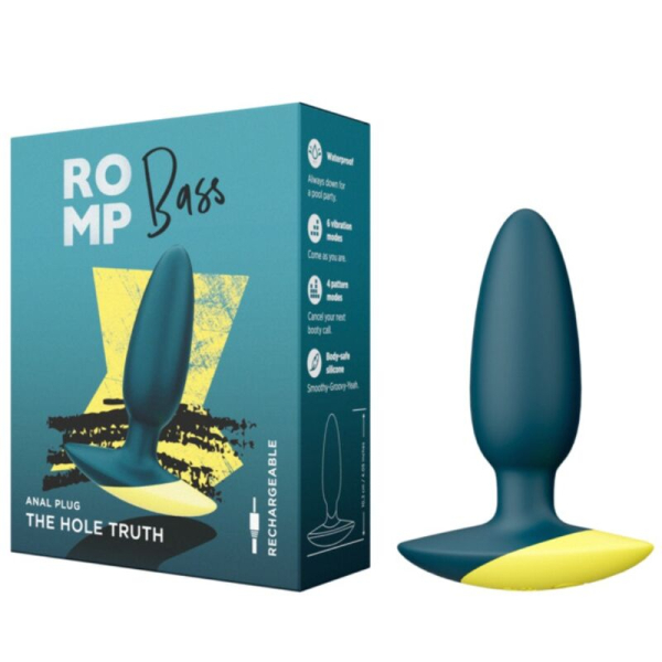 Tapón anal recargable con caja azul