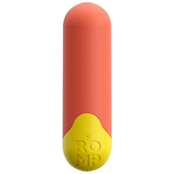Cápsula naranja y amarilla con relieve ROMP