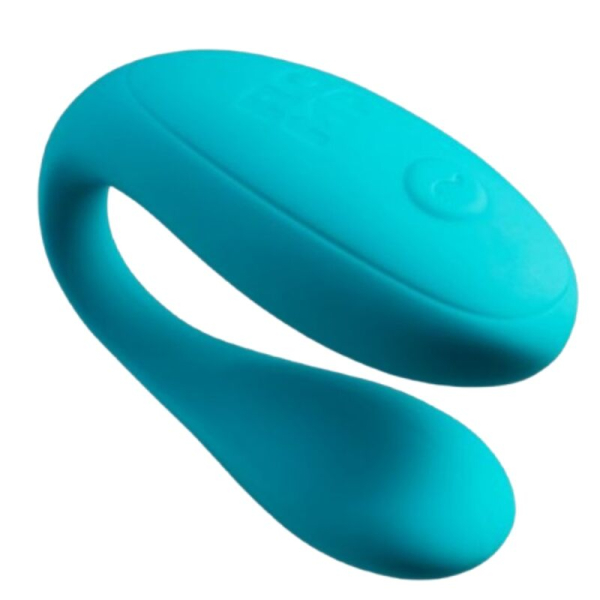 Vibrador íntimo de silicona color turquesa