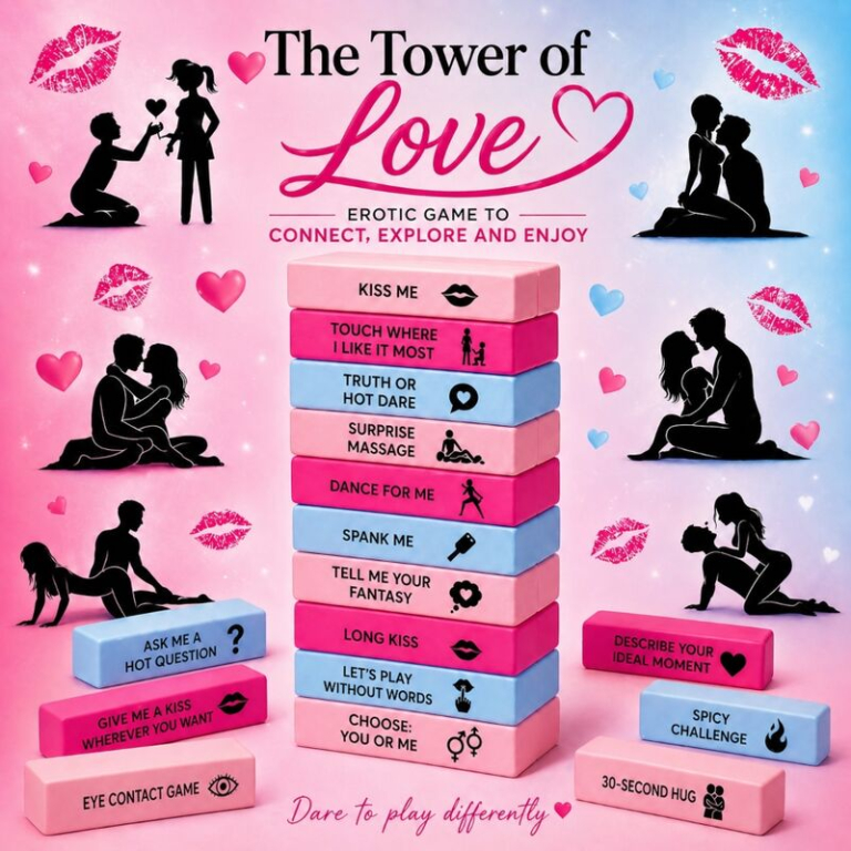 Juego erótico en torre con parejas románticas