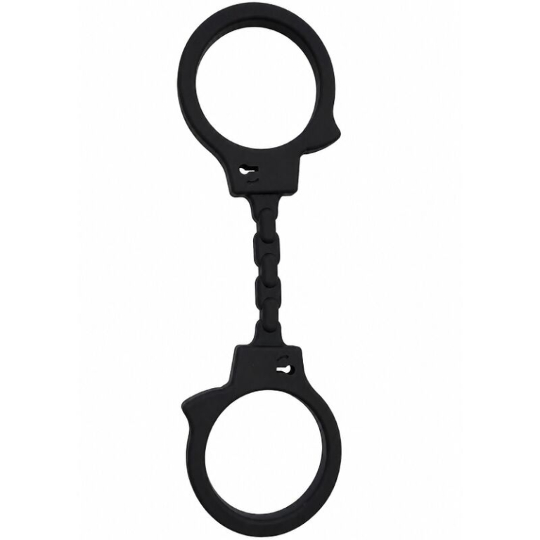 Conector plástico negro con dos anillos circulares