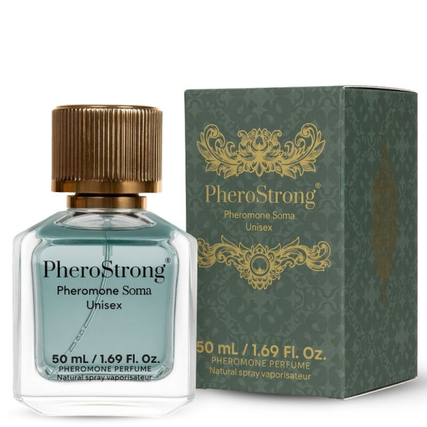 Perfume unisex PheroStrong con caja verde elegante