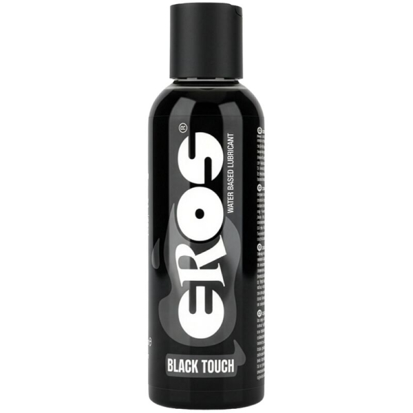 Botella negra lubricante Eros Black Touch base agua