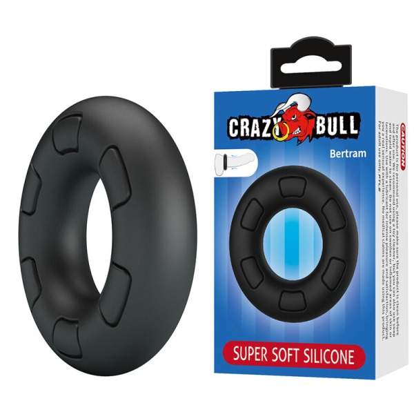 Anillo negro de silicona en caja