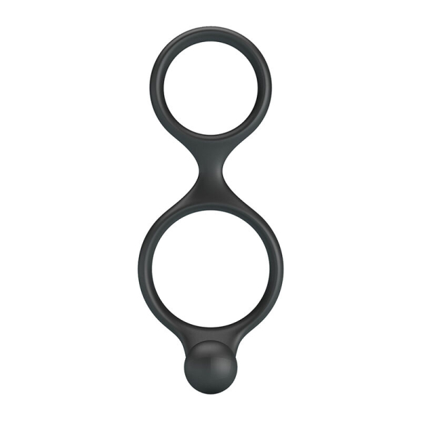 Anillo doble de silicona negra
