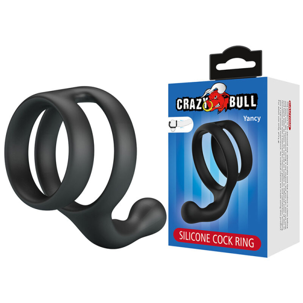 Anillo para el pene de silicona negro