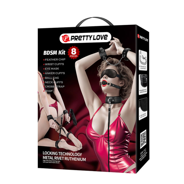 Caja de kit BDSM Pretty Love con accesorios