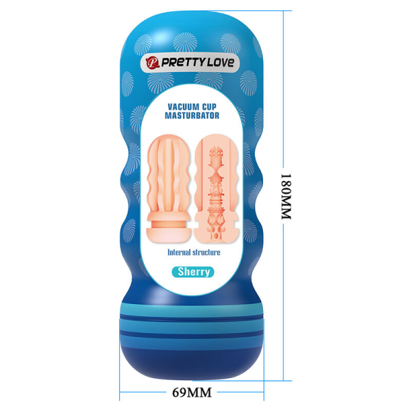 Masturbador masculino Pretty Love Sherry azul 180 mm
