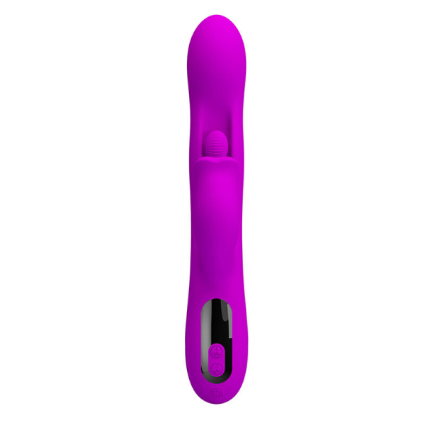 Vibrador rosa de silicona con control integrado