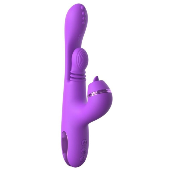 Vibrador conejito morado de silicona