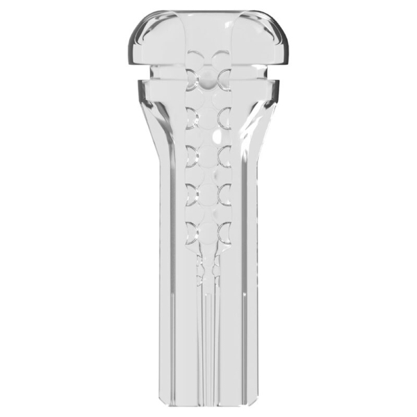 Masturbador masculino transparente con textura interior