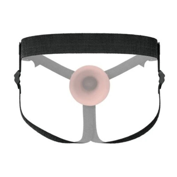 Arnés sexual ajustable con soporte frontal circular