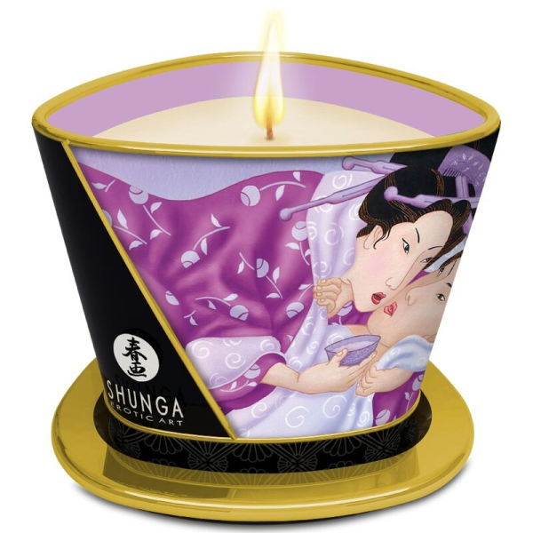Vela decorativa con ilustración erótica japonesa