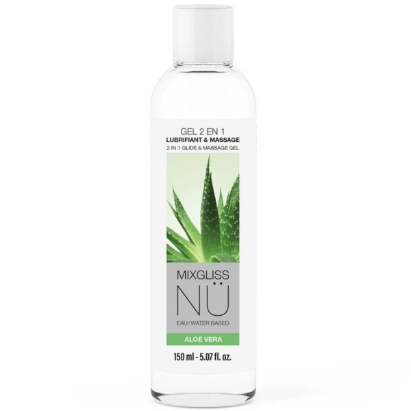Gel lubricante y de masaje con aloe vera