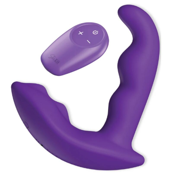 Juguete sexual morado con mando a distancia