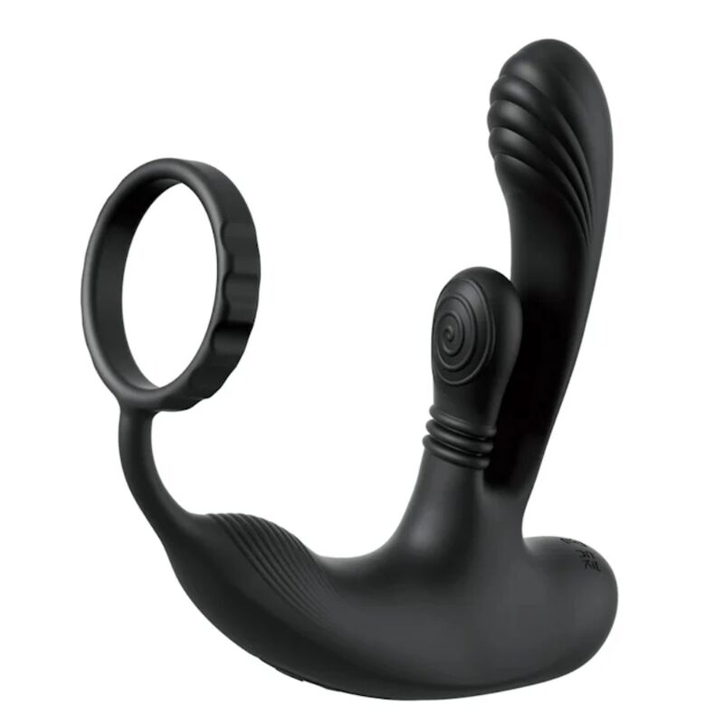 img_228207_d0ede14915d39b98f908e7b1d6a1d0a0_1.jpg Masajeador prostático negro con anillo ergonómico