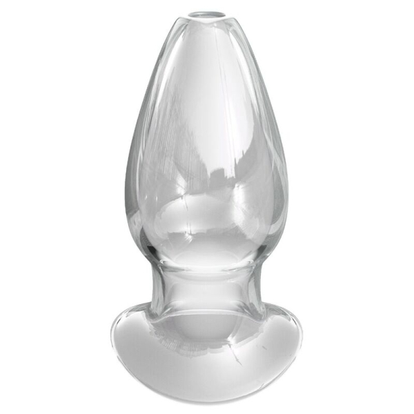 Plug anal de vidrio transparente