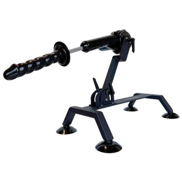 Máquina sexual con dildo y base con ventosas