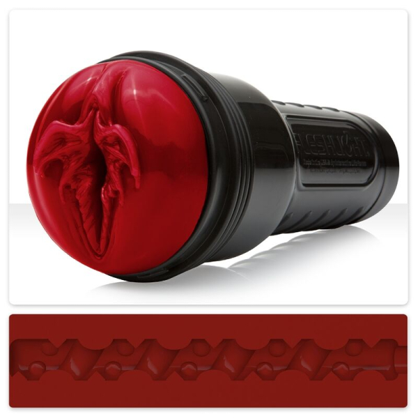 Masturbador masculino con interior rojo texturizado
