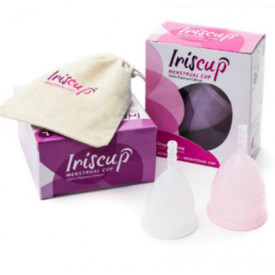 img_56602_7119bed26be560d6d6a2d435550c370c_1.jpg IRISCUP - LARGE PINK MONTH CUP + FREE STERILIZER BAG - Imagen 3
