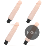 LOVECLONE - JANSEN SELF LUBRICATION VIBRADOR REALÍSTICO 26 CM -O- 4.2 CM 3 + 1 GRATIS
