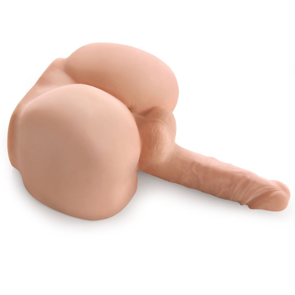 Juguete sexual realista con forma de trasero y pene