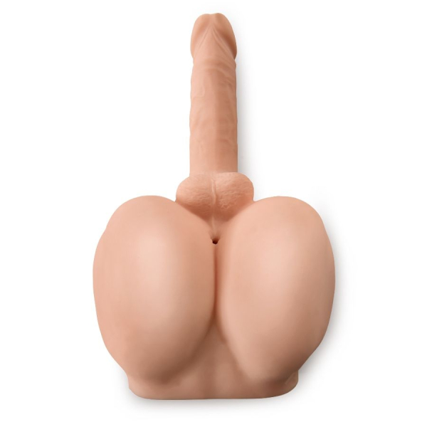 Juguete sexual con forma de pene y glúteos