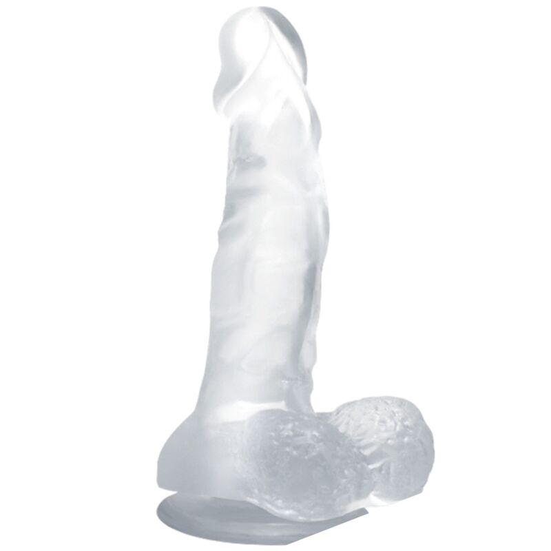 img_93450_ce30a3783a5762862bd5b931bb76712c_1.jpg BAILE - REALISTIC DILDO WITH SUCTION CUP AND TESTICLES 16.7 CM TRANSPARENT - Image 1